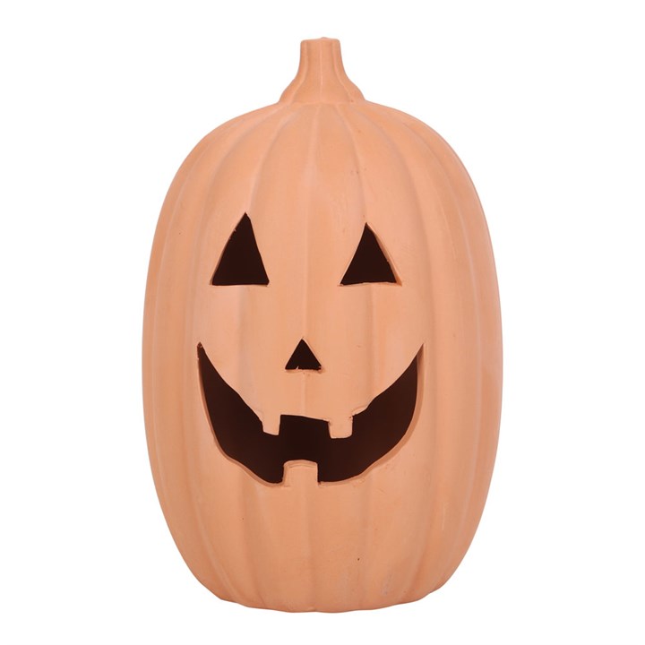 Terracotta Pumpkin Tea Light Holder