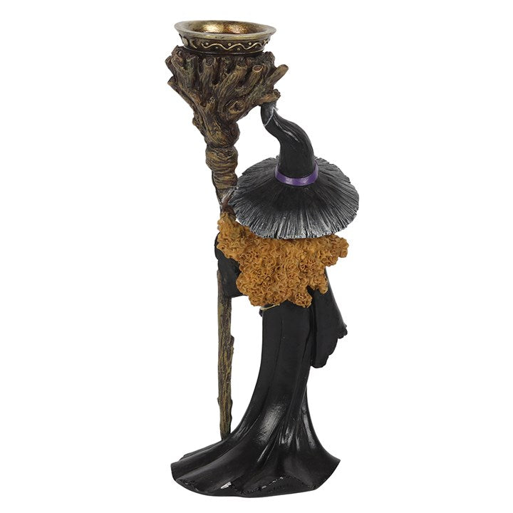 WITCH WITH STAFF BACKFLOW INCENSE BURNER