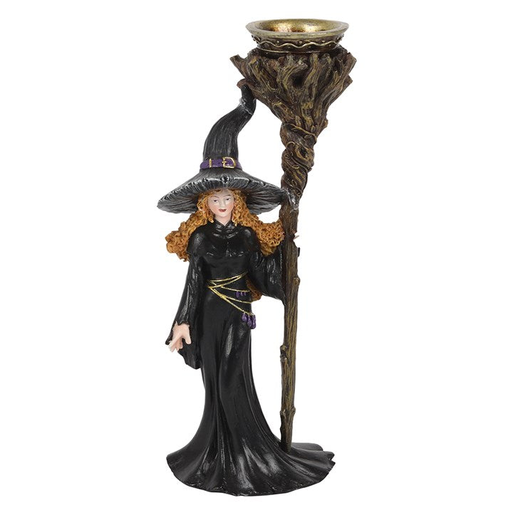 WITCH WITH STAFF BACKFLOW INCENSE BURNER
