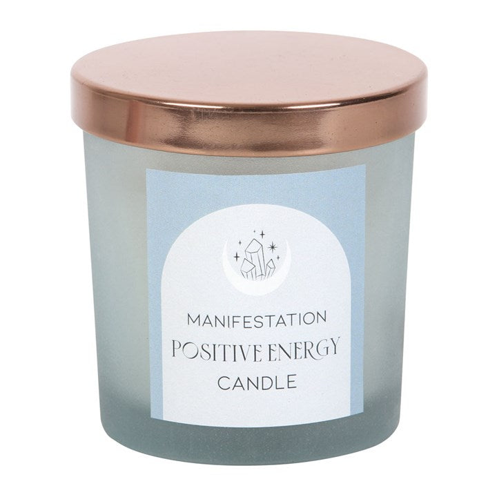 Clear Quartz Crystal White Sage Candle
