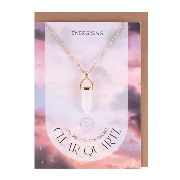 Clear Quartz Crystal Necklace