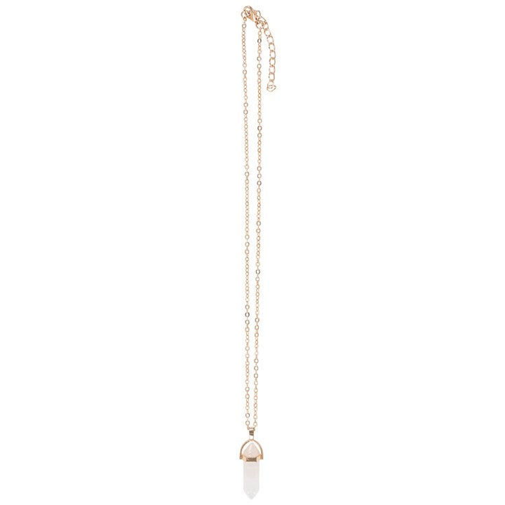 Clear Quartz Crystal Necklace