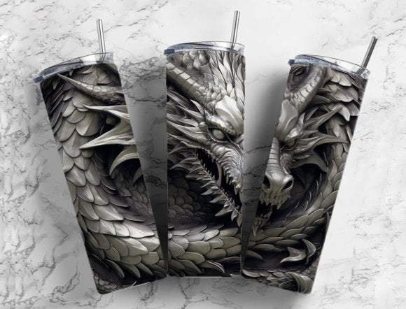 Dragon Skinny Tumbler