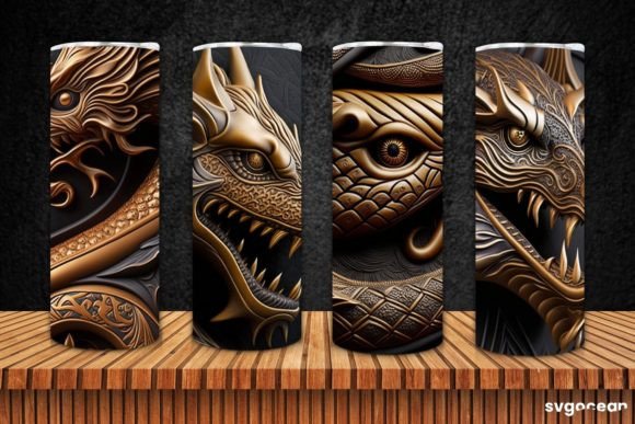Dragon Skinny Tumbler