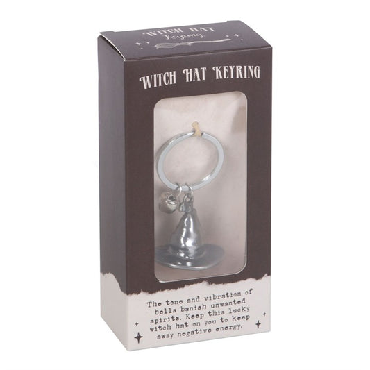 Silver  Witches Hat Keyring