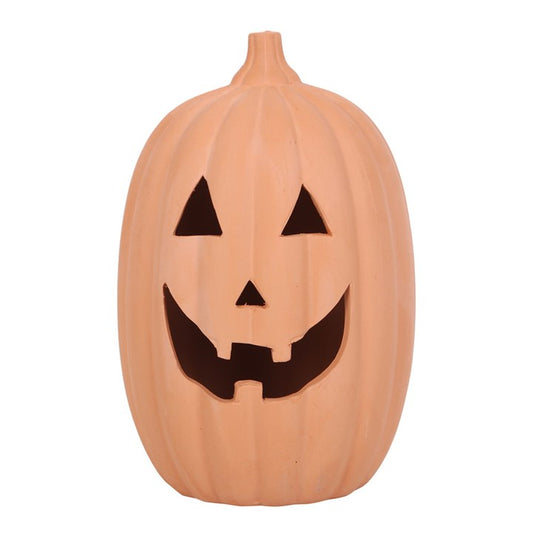 Terracotta  Pumpkin Tea  Light Holder