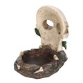 Skull with Rose Tea Light Holder