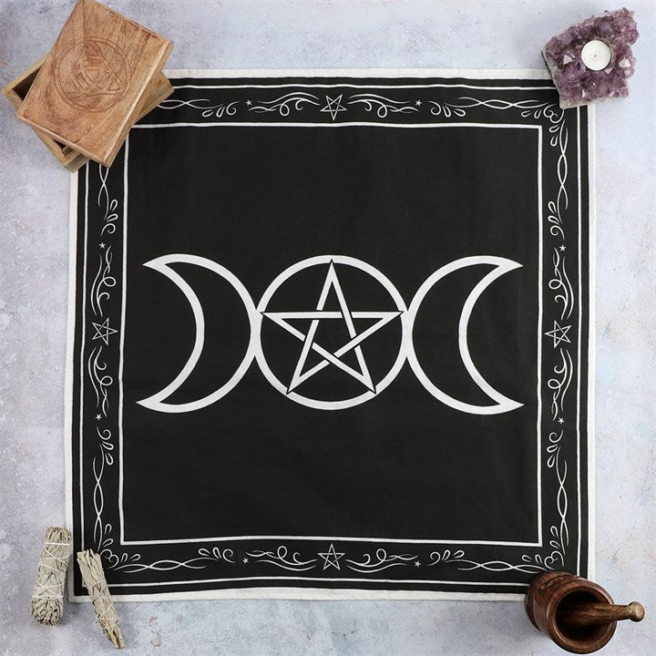 70X70CM TRIPLE MOON ALTAR CLOTH