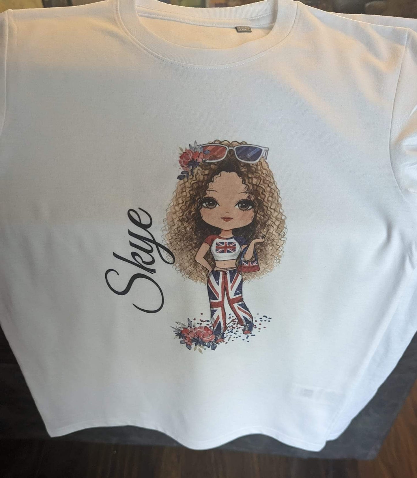 Girls Union Jack T-shirts
